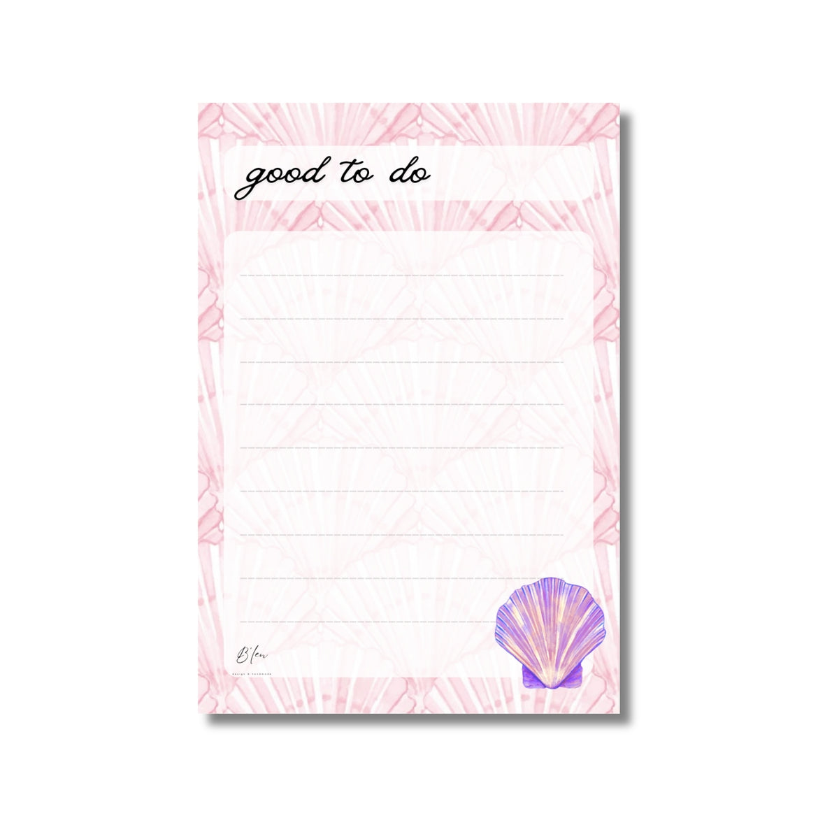 B'len "good to do" Hatırlatıcı Not Kartları Denizaltı Midye