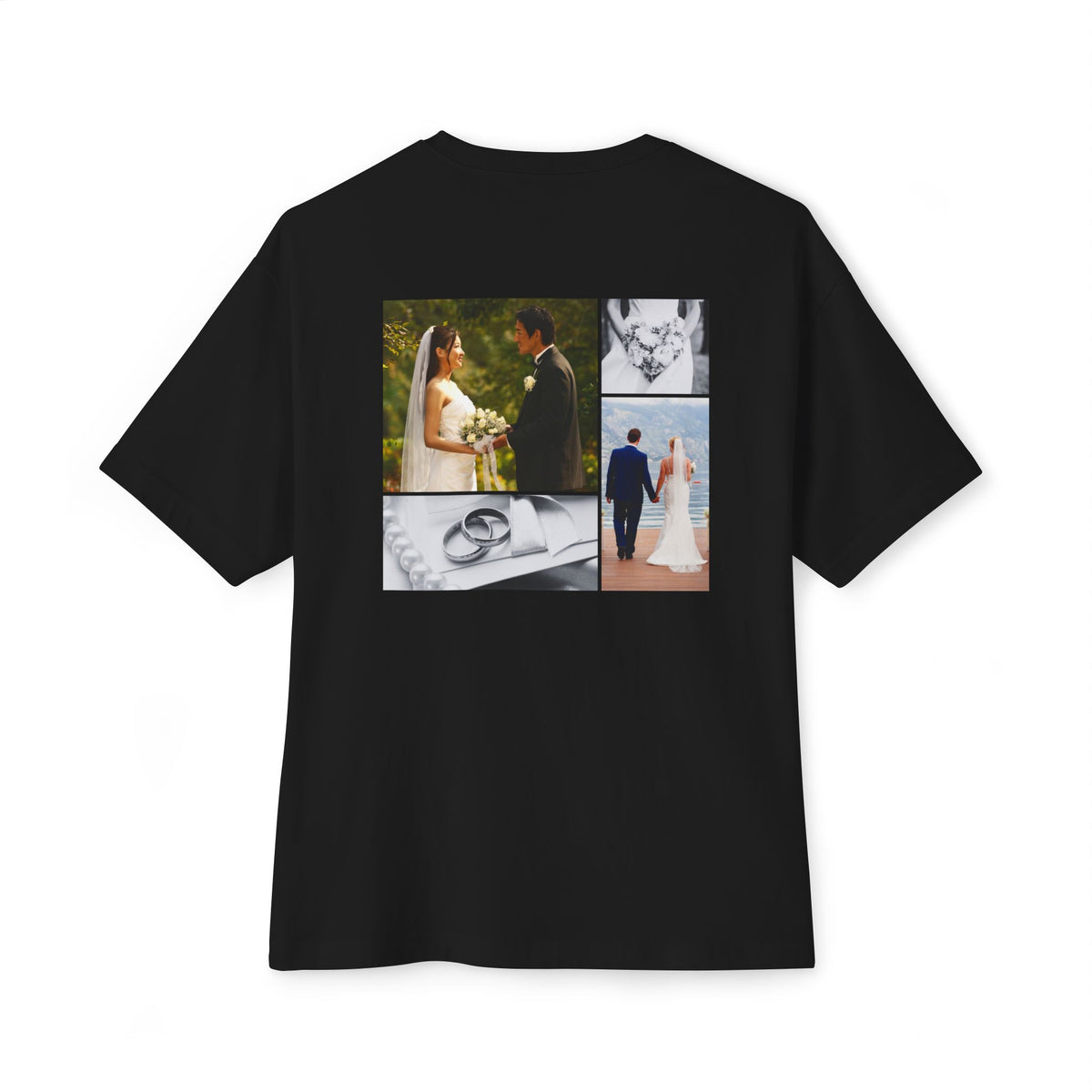 B'len Special Oversize T-Shirt Collage Unisex Siyah *Kişiye Özel Baskı
