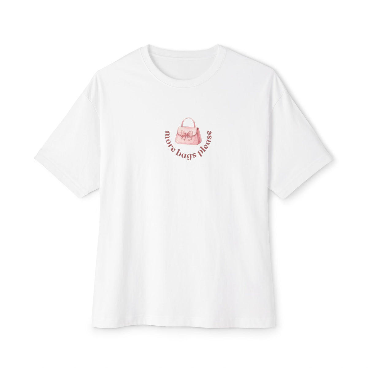 B'len Circle Oversize T-Shirt More Bags Please Beyaz
