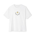 B'len Circle Oversize T-Shirt Cheers! Beyaz