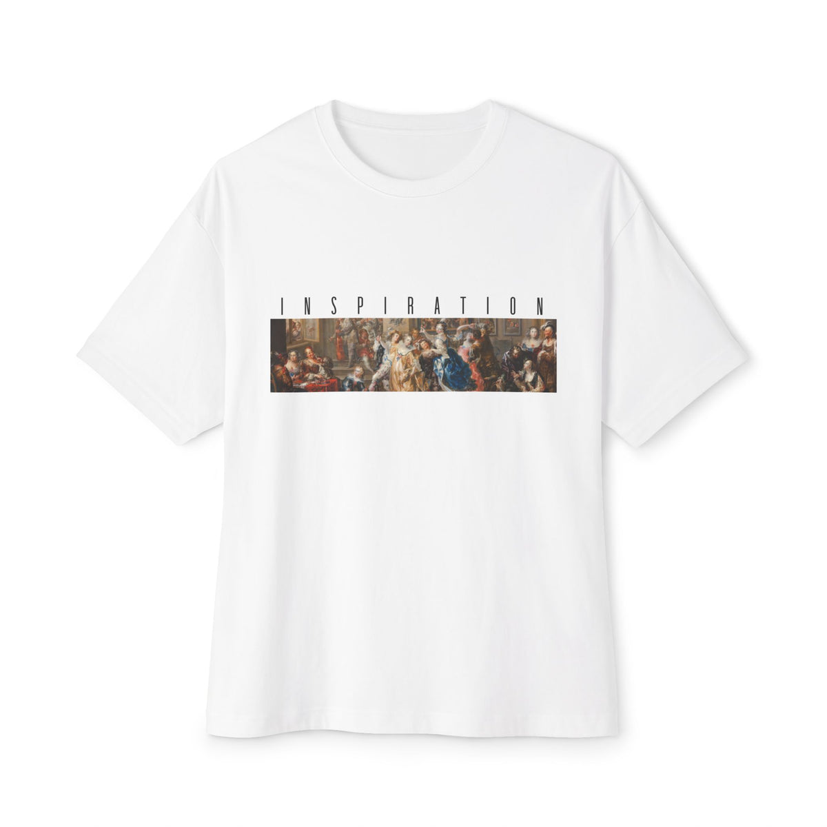 B'len Deep Oversize T-Shirt Inspiration Unisex Beyaz
